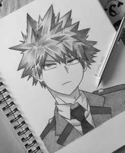 Bakugo Katsuki drawing / sketch from My Hero Academia by&nbsp;_cupid_arts